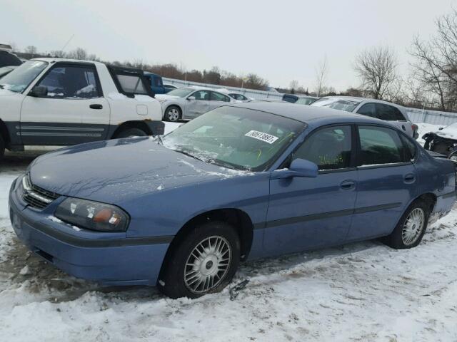 2G1WF55E3Y9274443 - 2000 CHEVROLET IMPALA BLUE photo 2