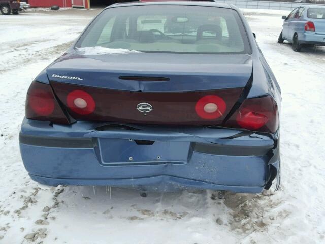 2G1WF55E3Y9274443 - 2000 CHEVROLET IMPALA BLUE photo 9