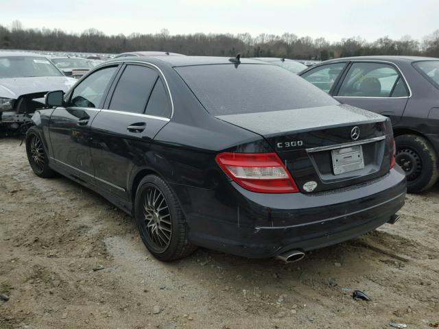 WDDGF54XX8F044460 - 2008 MERCEDES-BENZ C 300 BLACK photo 3