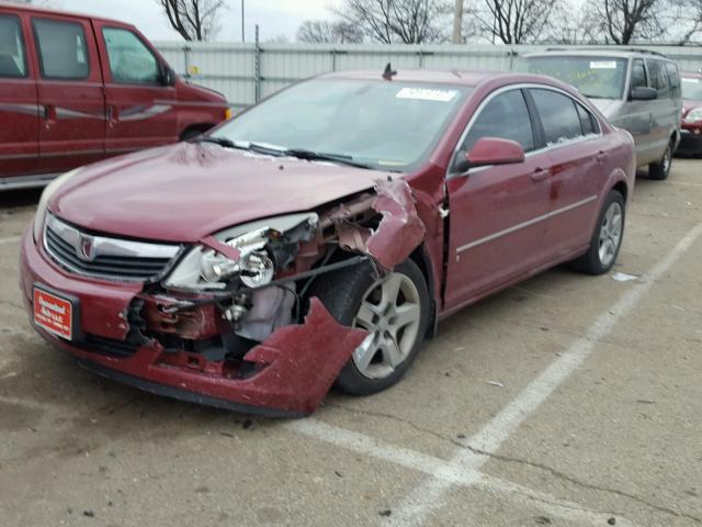 1G8ZS57N67F278838 - 2007 SATURN AURA XE MAROON photo 2