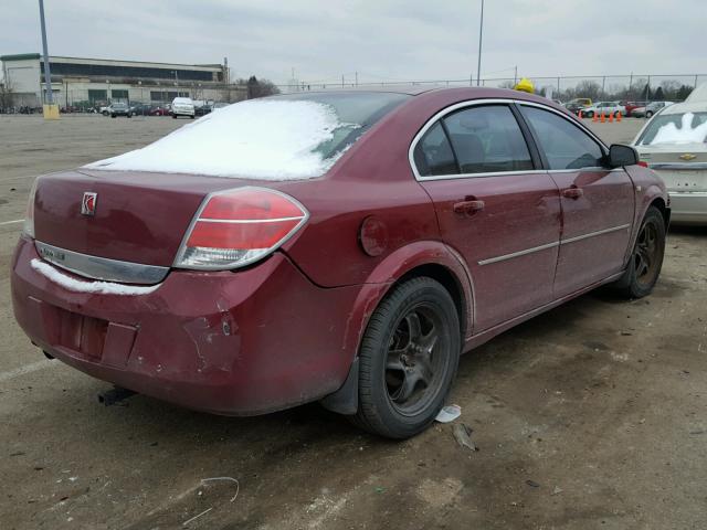 1G8ZS57N67F278838 - 2007 SATURN AURA XE MAROON photo 4