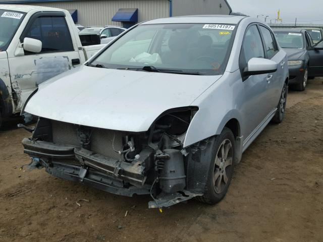 3N1AB6AP2CL738499 - 2012 NISSAN SENTRA 2.0 SILVER photo 2