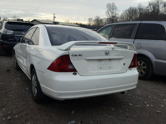 1HGEM22971L109008 - 2001 HONDA CIVIC SI WHITE photo 3