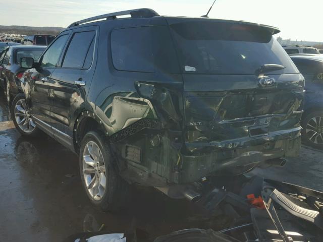 1FM5K7D89DGB98840 - 2013 FORD EXPLORER X GREEN photo 3