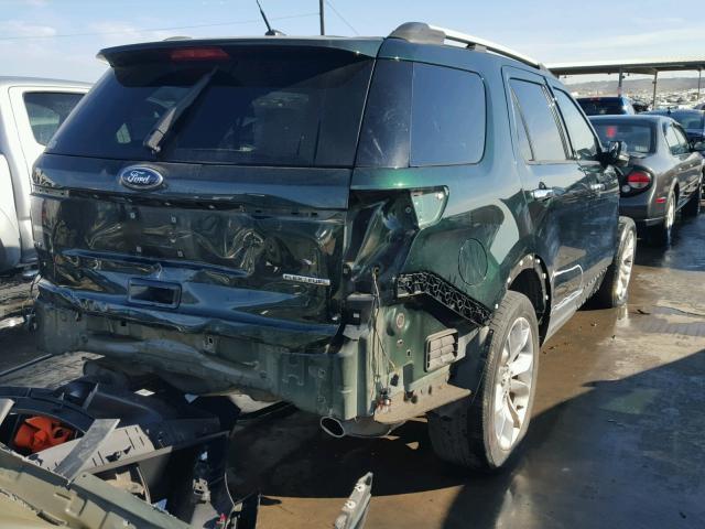 1FM5K7D89DGB98840 - 2013 FORD EXPLORER X GREEN photo 4