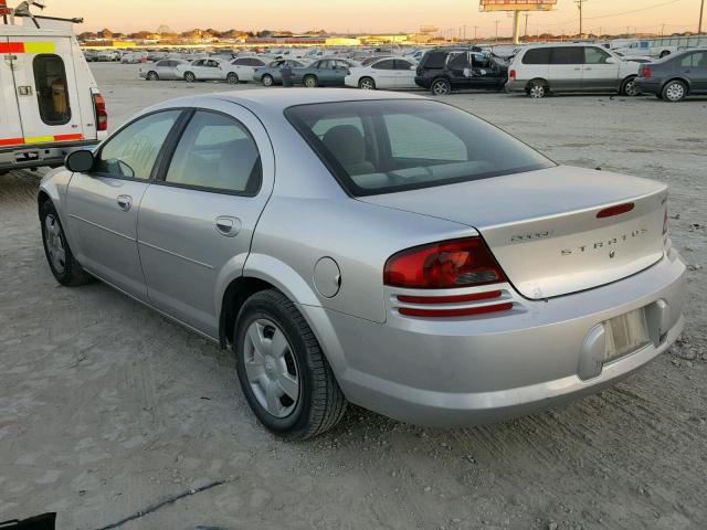 1B3EL46JX5N558146 - 2005 DODGE STRATUS SX SILVER photo 3