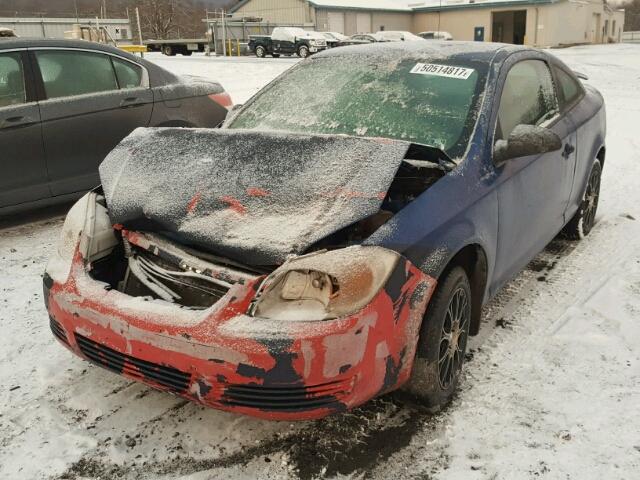 1G1AK12F557610439 - 2005 CHEVROLET COBALT BLUE photo 2