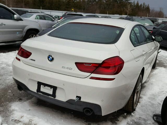 WBA6D2C59GGT65678 - 2016 BMW 640 XI WHITE photo 4