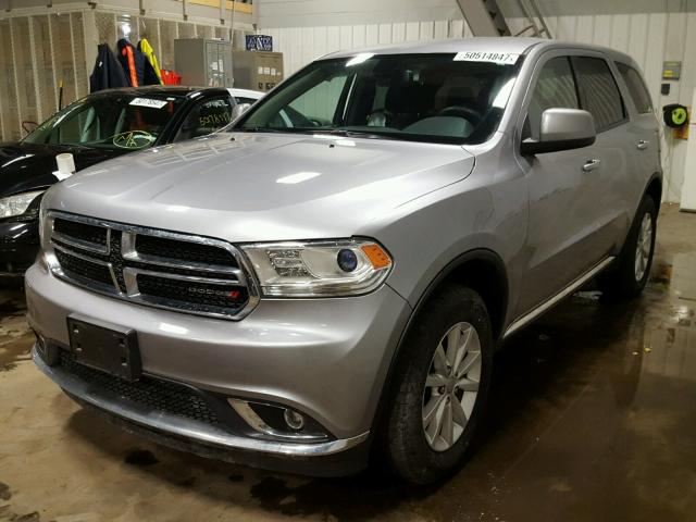 1C4RDJAG9EC971260 - 2014 DODGE DURANGO SX SILVER photo 2