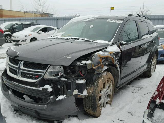 3C4PDCCG8ET197586 - 2014 DODGE JOURNEY SX BLACK photo 2