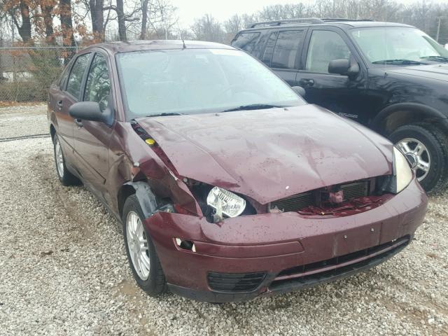 1FAFP34N86W181941 - 2006 FORD FOCUS ZX4 MAROON photo 1