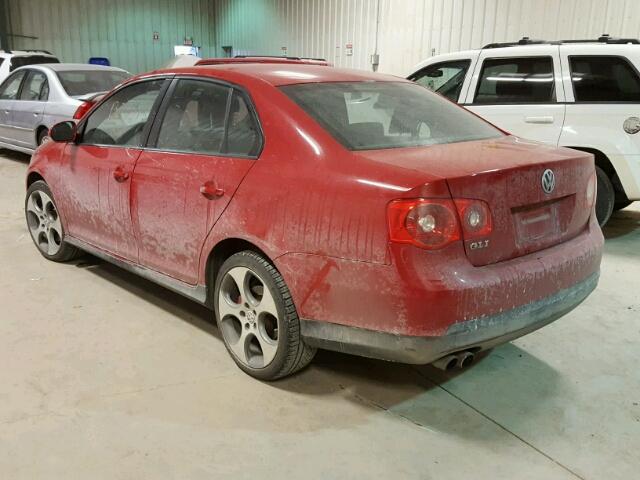 3VWXJ31K57M110320 - 2007 VOLKSWAGEN JETTA GLI RED photo 3