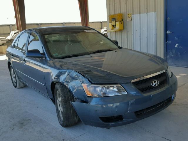 5NPEU46F06H062359 - 2006 HYUNDAI SONATA GLS BLUE photo 1