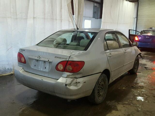 2T1BR32E67C826683 - 2007 TOYOTA COROLLA CE SILVER photo 4