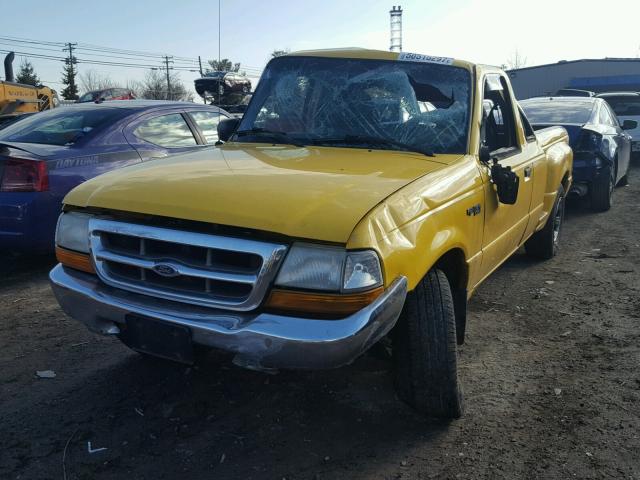 1FTYR14V8YTB26136 - 2000 FORD RANGER SUP YELLOW photo 2