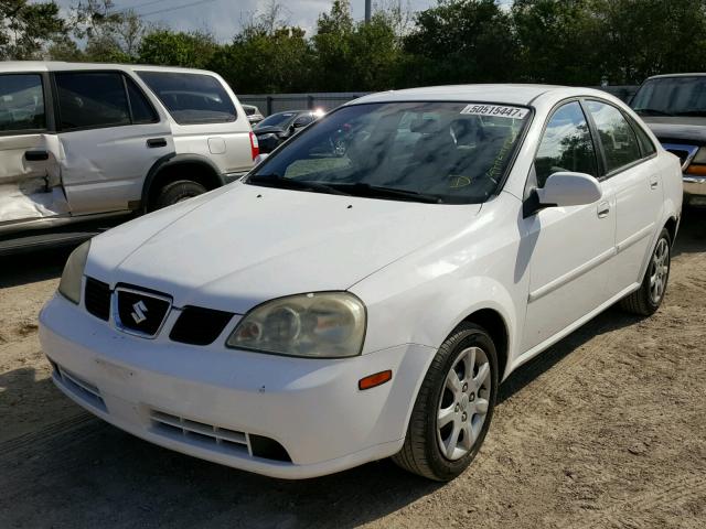 KL5JD52Z54K045730 - 2004 SUZUKI FORENZA S WHITE photo 2