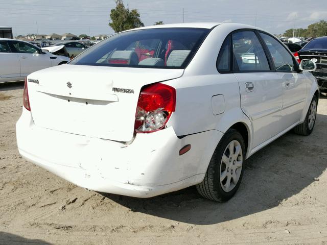 KL5JD52Z54K045730 - 2004 SUZUKI FORENZA S WHITE photo 4