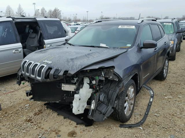 1C4PJLDB7EW293344 - 2014 JEEP CHEROKEE L GRAY photo 2