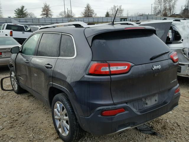 1C4PJLDB7EW293344 - 2014 JEEP CHEROKEE L GRAY photo 3