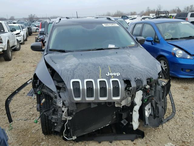 1C4PJLDB7EW293344 - 2014 JEEP CHEROKEE L GRAY photo 7