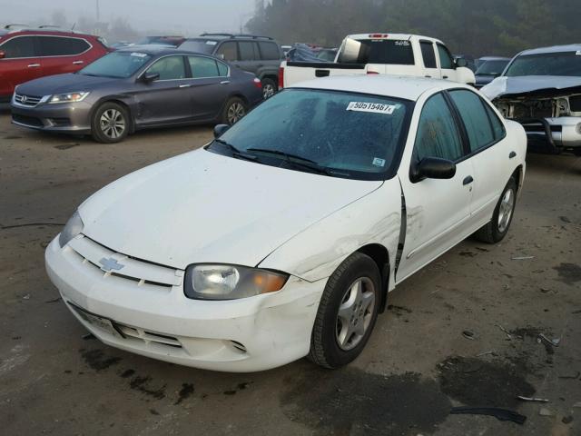 1G1JC52F737114804 - 2003 CHEVROLET CAVALIER WHITE photo 2