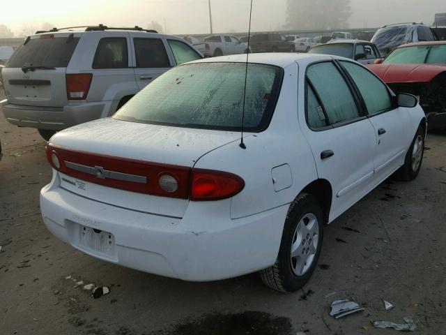 1G1JC52F737114804 - 2003 CHEVROLET CAVALIER WHITE photo 4