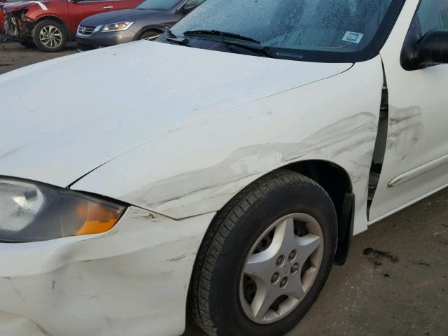 1G1JC52F737114804 - 2003 CHEVROLET CAVALIER WHITE photo 9