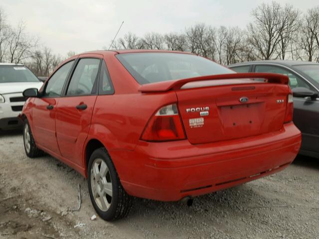 1FAFP34N76W171949 - 2006 FORD FOCUS ZX4 RED photo 3