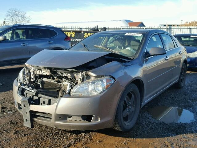 1G1ZC5EB3AF262155 - 2010 CHEVROLET MALIBU 1LT GRAY photo 2