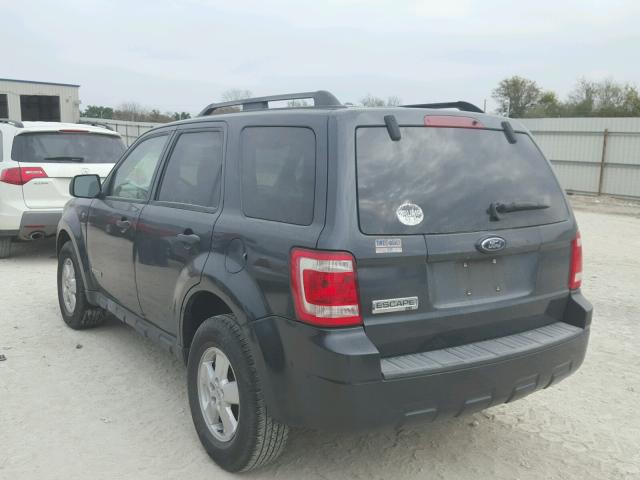 1FMCU03128KA78765 - 2008 FORD ESCAPE XLT CHARCOAL photo 3