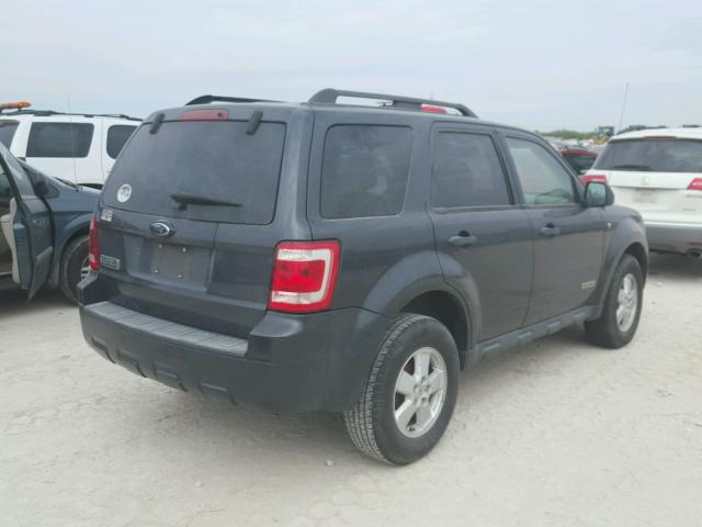 1FMCU03128KA78765 - 2008 FORD ESCAPE XLT CHARCOAL photo 4