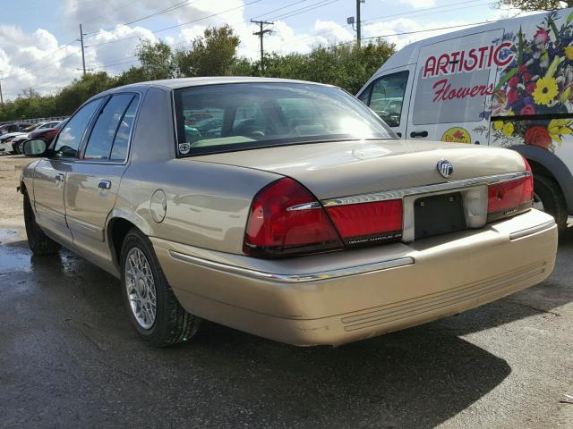 2MEFM74W3XX685062 - 1999 MERCURY GRAND MARQ GOLD photo 3