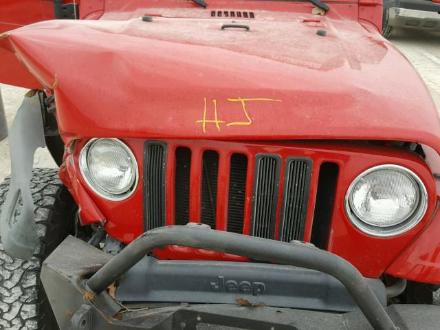 1J4FA44S16P789120 - 2006 JEEP WRANGLER / RED photo 7