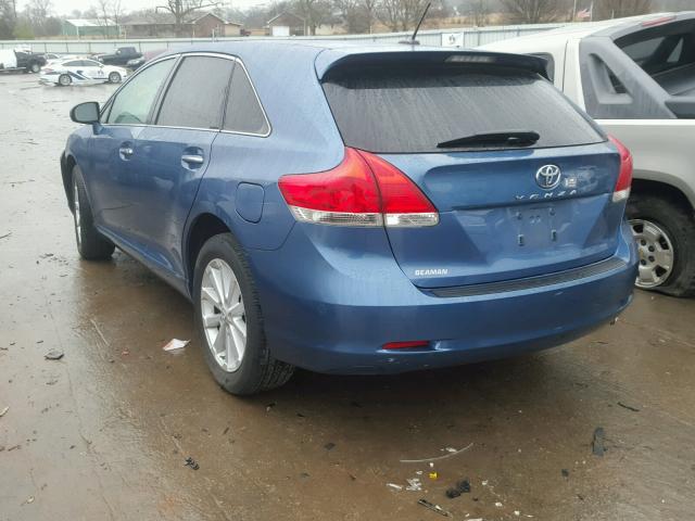 4T3ZA3BB7BU047481 - 2011 TOYOTA VENZA BASE TEAL photo 3