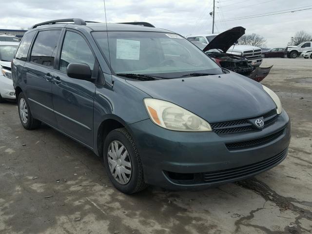 5TDZA23C94S172598 - 2004 TOYOTA SIENNA CE GREEN photo 1