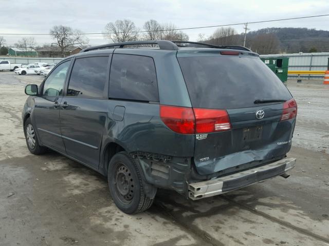 5TDZA23C94S172598 - 2004 TOYOTA SIENNA CE GREEN photo 3