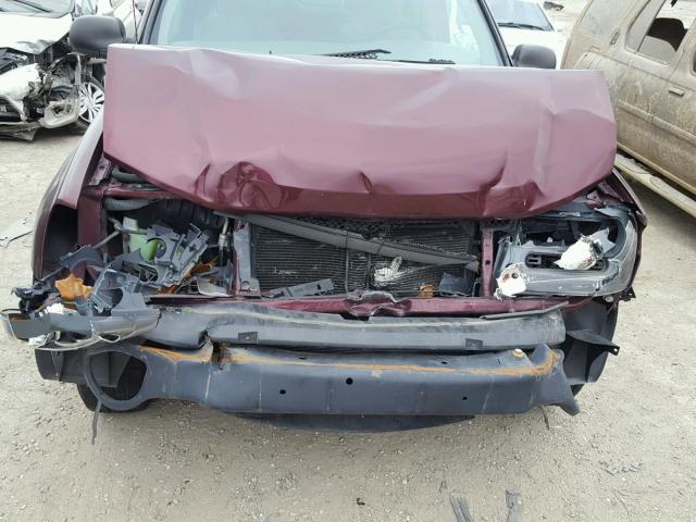 1GNDT13S562129321 - 2006 CHEVROLET TRAILBLAZE MAROON photo 9