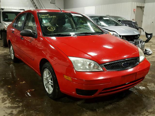 1FAFP34N75W238483 - 2005 FORD FOCUS ZX4 RED photo 1