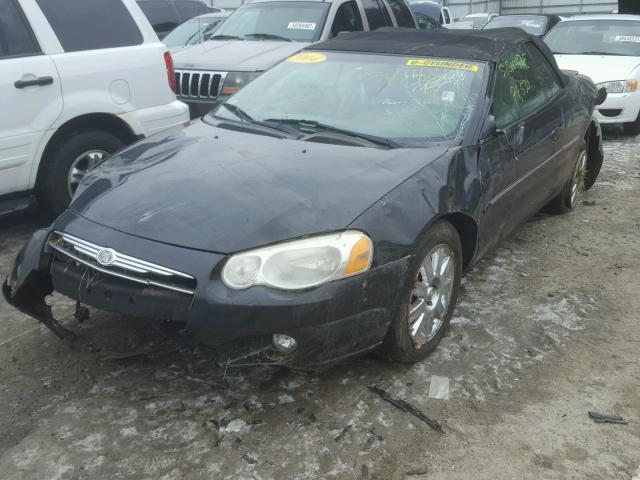 1C3EL65R14N154589 - 2004 CHRYSLER SEBRING LI BLACK photo 2