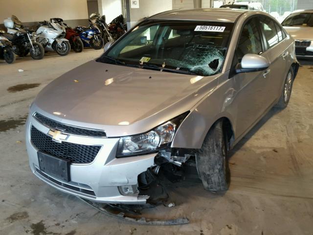 1G1PJ5SB8D7316243 - 2013 CHEVROLET CRUZE ECO BLUE photo 2