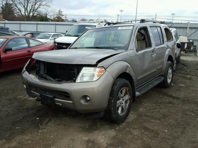 5N1AR18B28C644126 - 2008 NISSAN PATHFINDER TAN photo 2