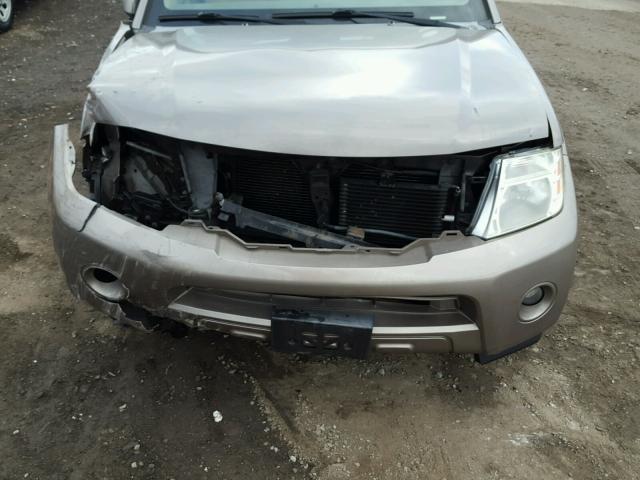 5N1AR18B28C644126 - 2008 NISSAN PATHFINDER TAN photo 7