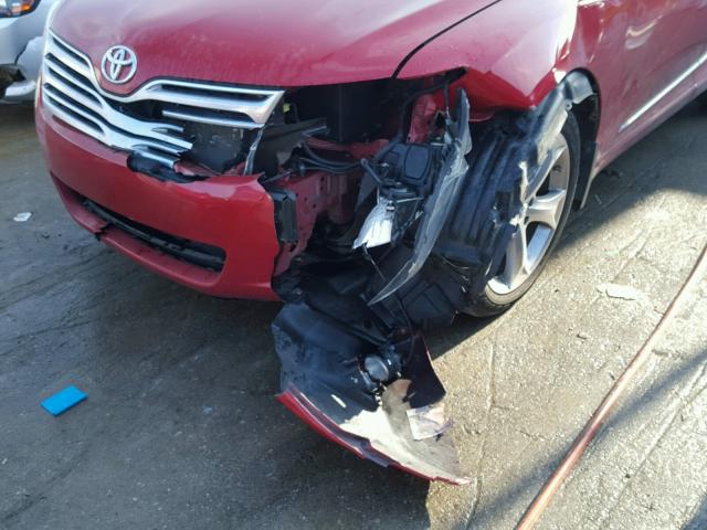 4T3BK3BB8CU069635 - 2012 TOYOTA VENZA LE RED photo 9