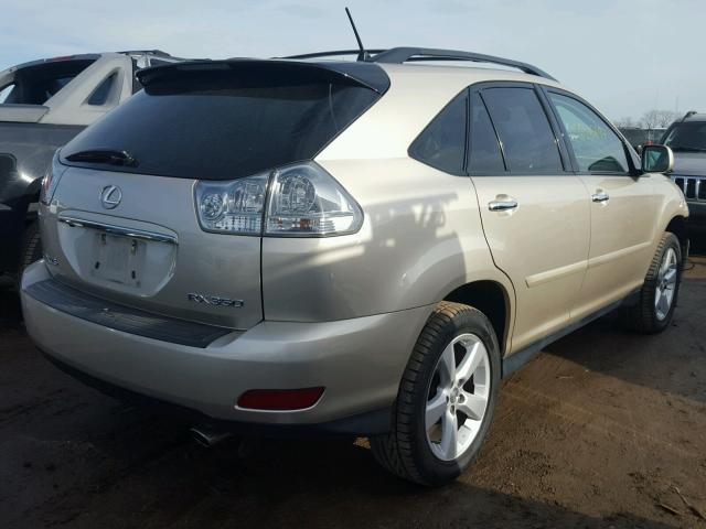 2T2HK31U28C059659 - 2008 LEXUS RX 350 GOLD photo 4