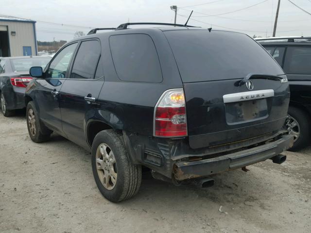 2HNYD18934H550479 - 2004 ACURA MDX TOURIN BLACK photo 3