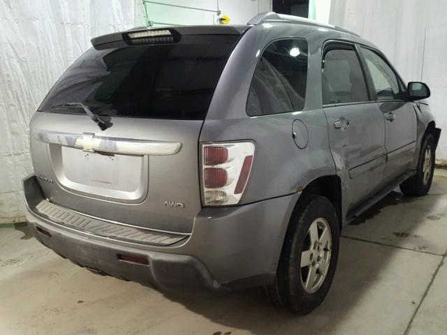 2CNDL73F956131312 - 2005 CHEVROLET EQUINOX LT GRAY photo 4