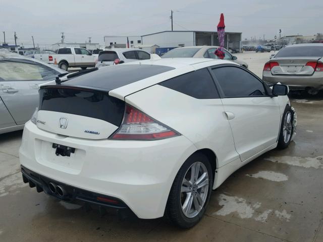 JHMZF1D65BS015500 - 2011 HONDA CR-Z EX WHITE photo 4