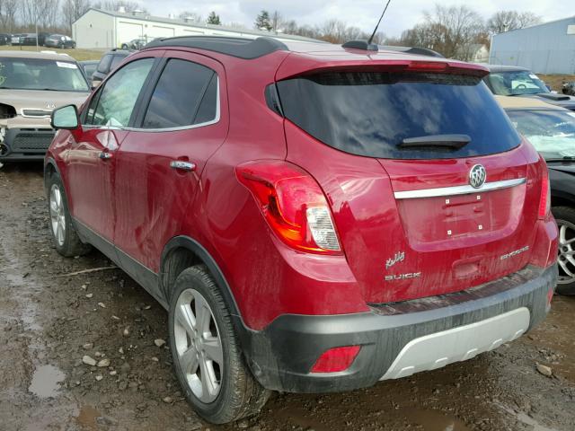 KL4CJASB1GB705512 - 2016 BUICK ENCORE RED photo 3