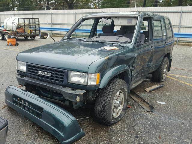 JACDJ58VXT7905710 - 1996 ISUZU TROOPER S GREEN photo 2