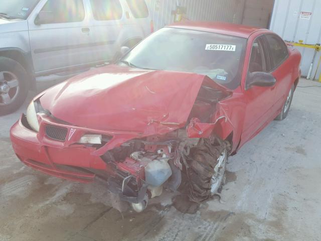 1G2NF52E14M543161 - 2004 PONTIAC GRAND AM S RED photo 2